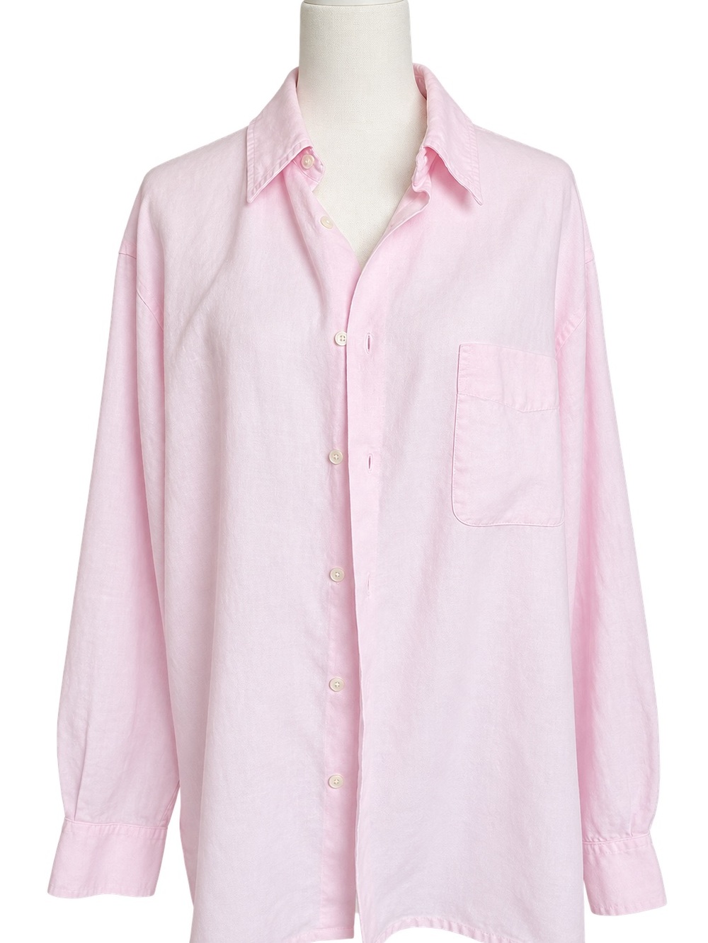 EUROPANN Vintage 100% Linen Pink Shirt UNISEX